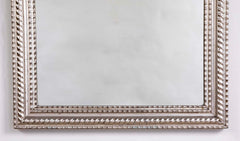 Louis Philippe Silver Covered Framed Mirror