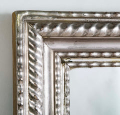 Louis Philippe Silver Covered Framed Mirror