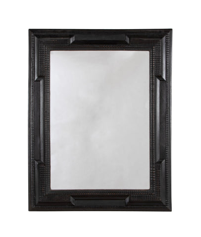 Late 19th Century Dutch Ebonized Ripple Framed Mirror