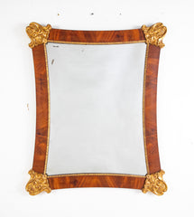 Swedish 19th Century Mahogany & Parcel Gilt Mirror