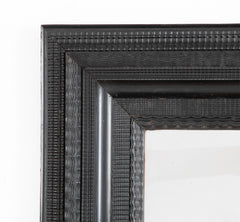 Dutch Ebonized Ripple Frame Mirror