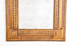 19th Century Baroque Carved Pine Mirror in the Dutch Tradition