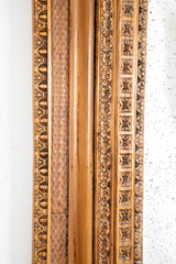 19th Century Baroque Carved Pine Mirror in the Dutch Tradition