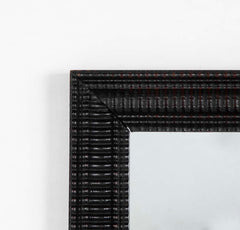 Mirror with Black Tinted Guilloche Frame