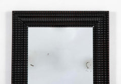 Mirror with Black Tinted Guilloche Frame