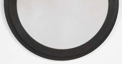 Laurence Montano Circular Mirror in Patinated Bronze Frame