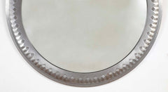A Polished Steel Circular Mirror by Adalbert Szabo