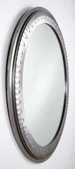 A Polished Steel Circular Mirror by Adalbert Szabo