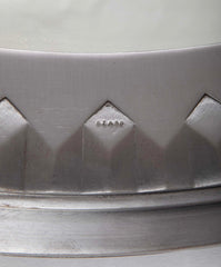 A Polished Steel Circular Mirror by Adalbert Szabo