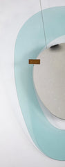 Max Ingrand Asymmetrical Blue Glass Mirror