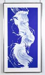 Jamie Nares Screenprint "Epigraph 3 in White & Blue"