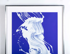 Jamie Nares Screenprint "Epigraph 3 in White & Blue"
