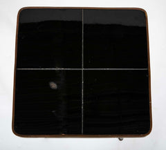 Two Nesting Tables in Curule Formed Metal by Jacques Adnet