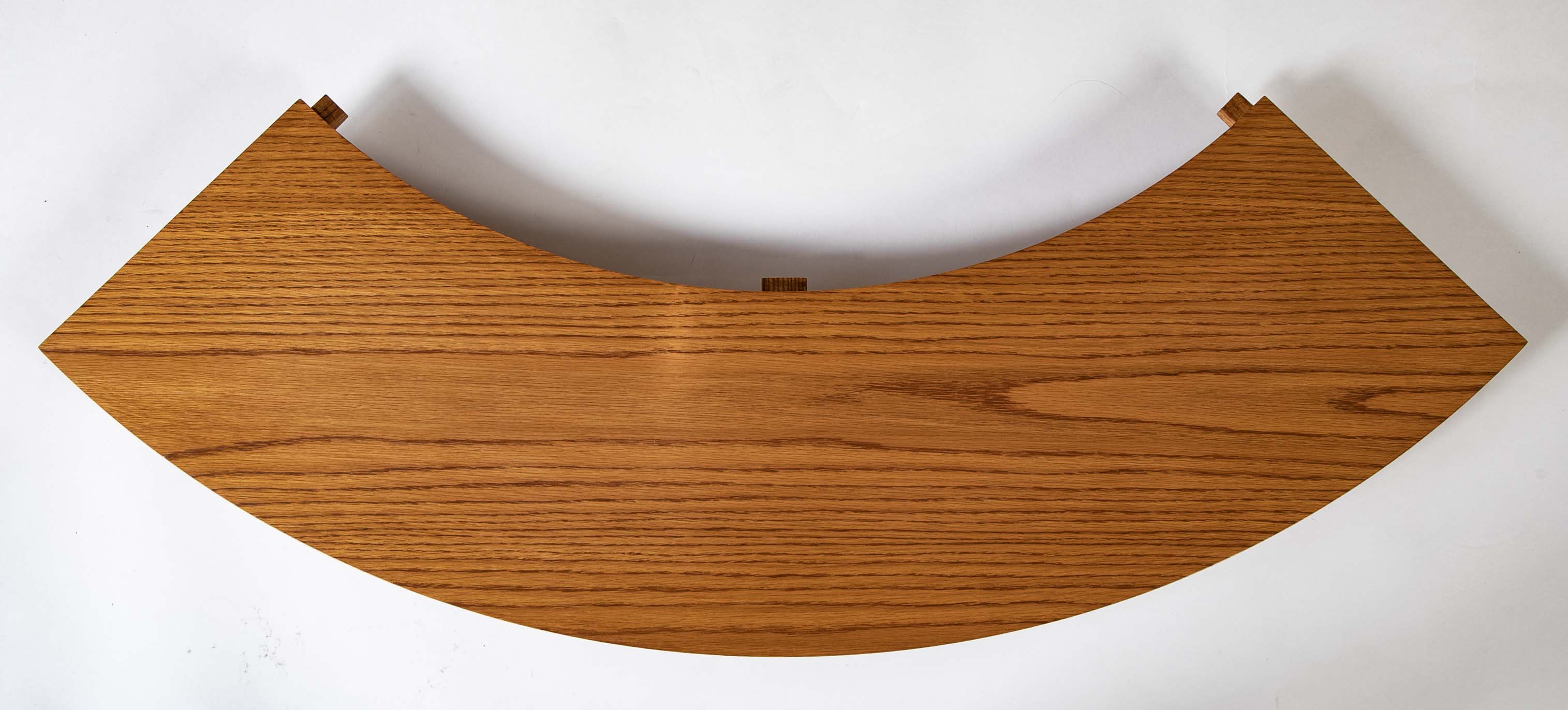 A Oak Expandable Dining Table In The Manner of Jules Leleu