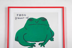 David Shrigley (b.1968) Print of "Frog (Front of) - Frog (Back of)"