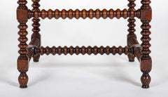Pair of Turned Wood Arm Chairs In The Manner of Charles Du