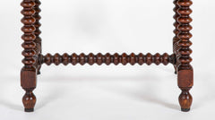 Pair of Turned Wood Arm Chairs In The Manner of Charles Du