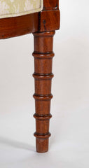 Pair of French Mahogany Frame Armchairs Attributed to Jean-Baptiste Demay