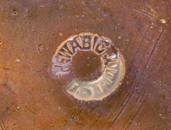 Pair of Pewabic Pottery Candle Stands with Bright Iridescent Turquoise Glaze on Earthenware