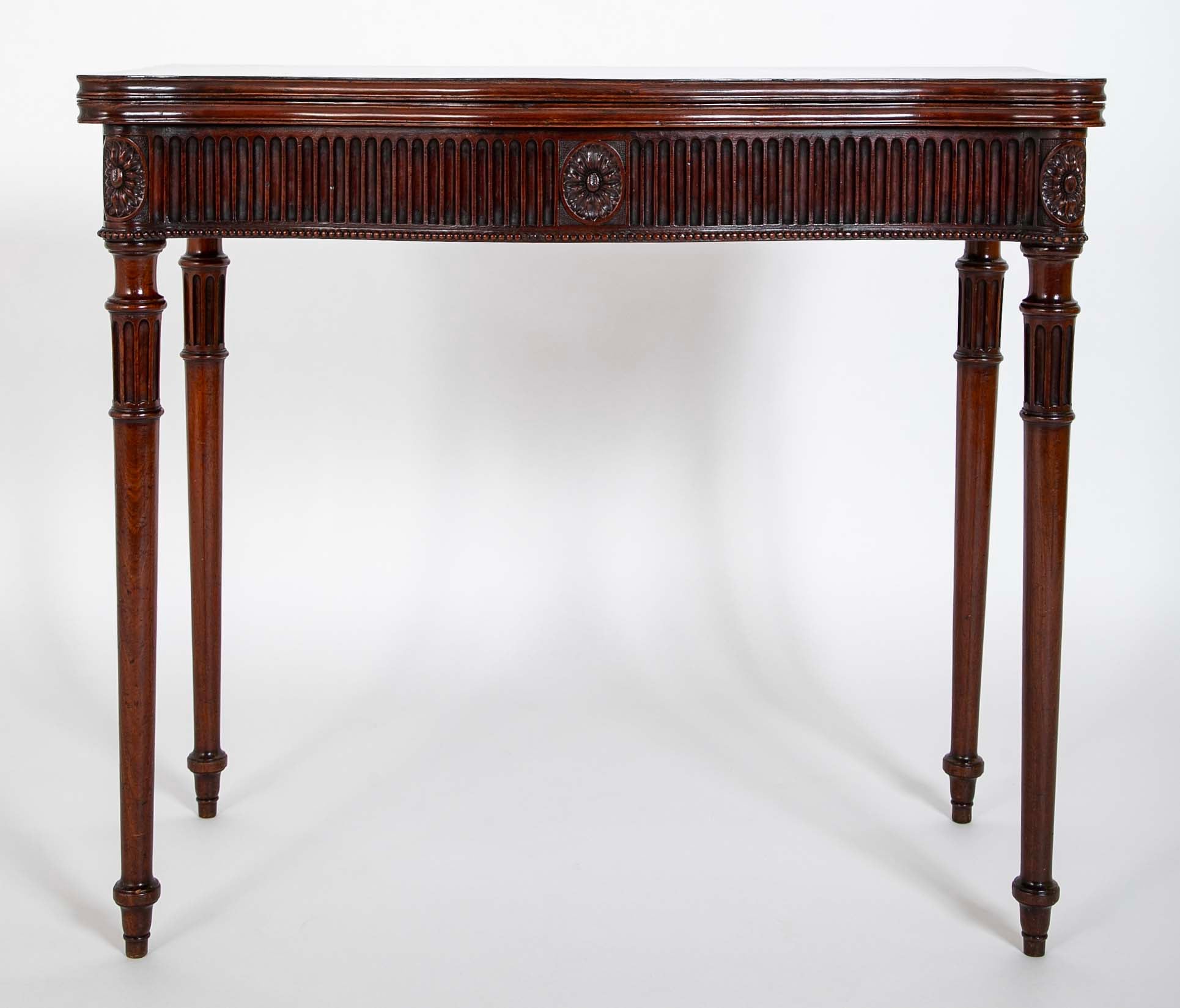 Pair of Mahogany Games Tables