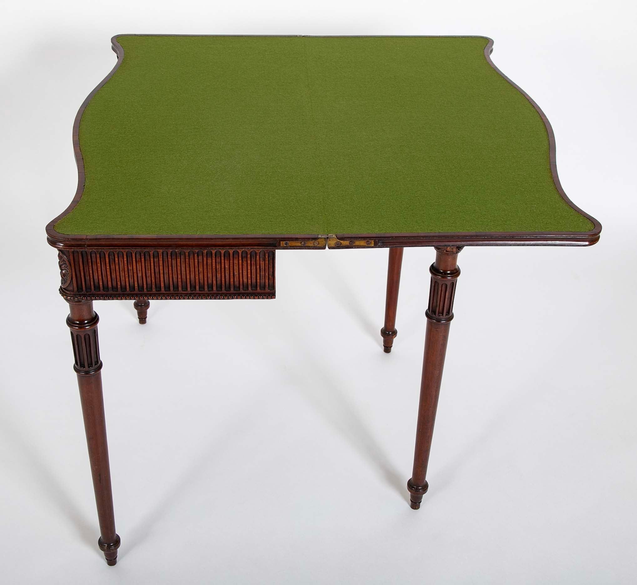 Pair of Mahogany Games Tables