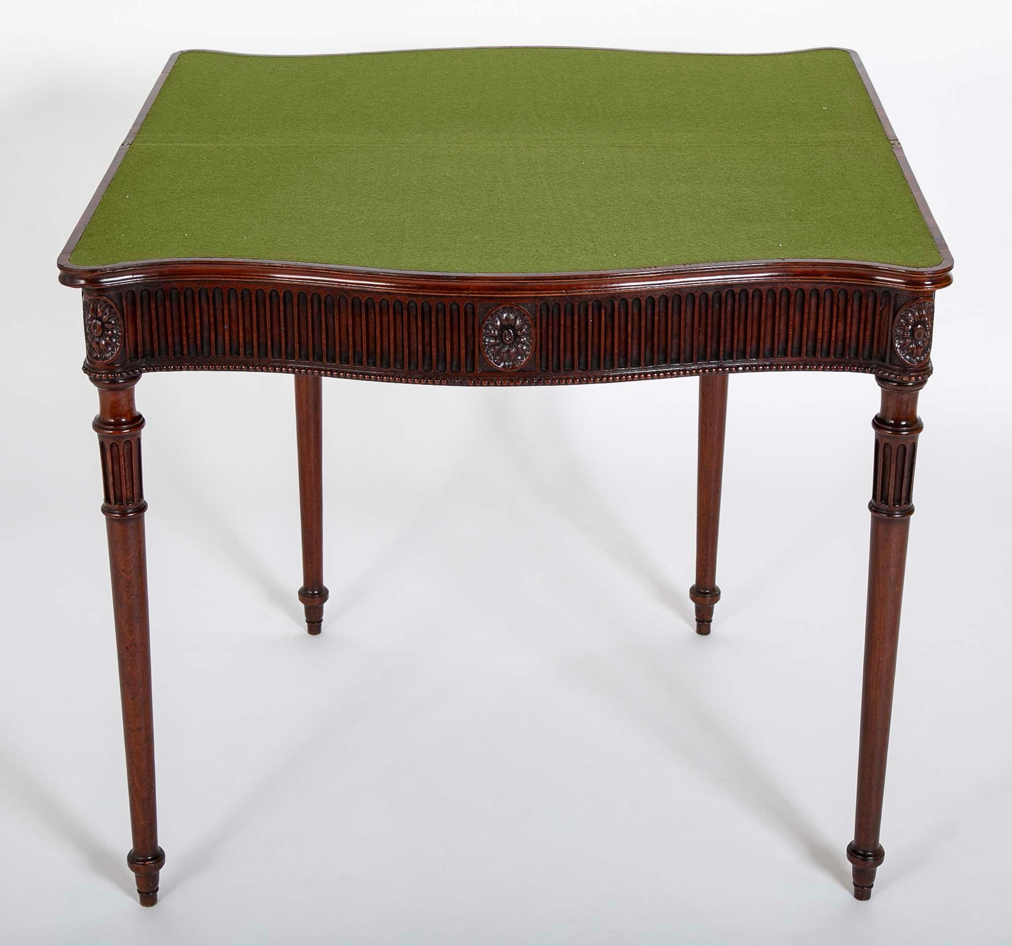 Pair of Mahogany Games Tables
