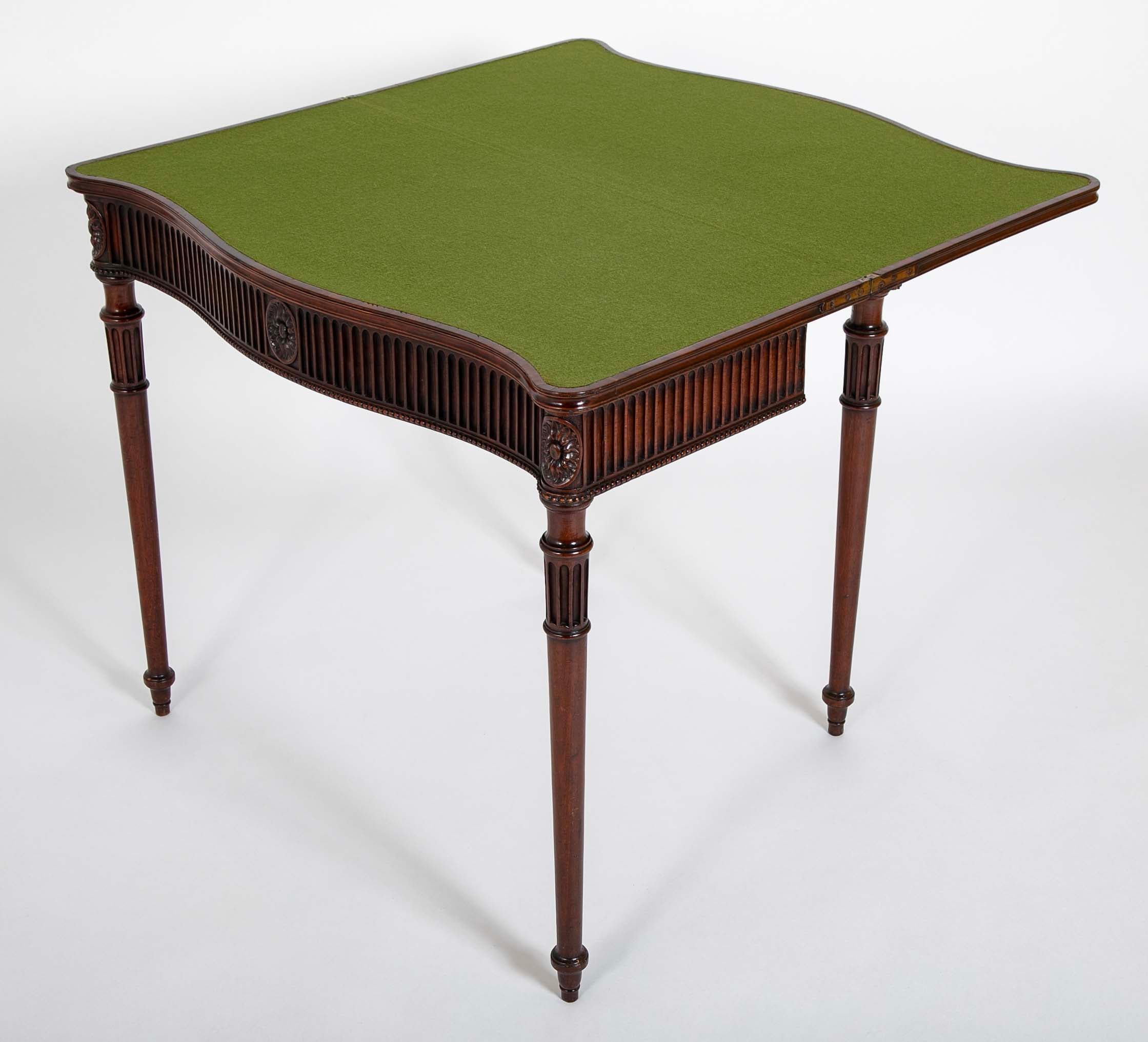 Pair of Mahogany Games Tables