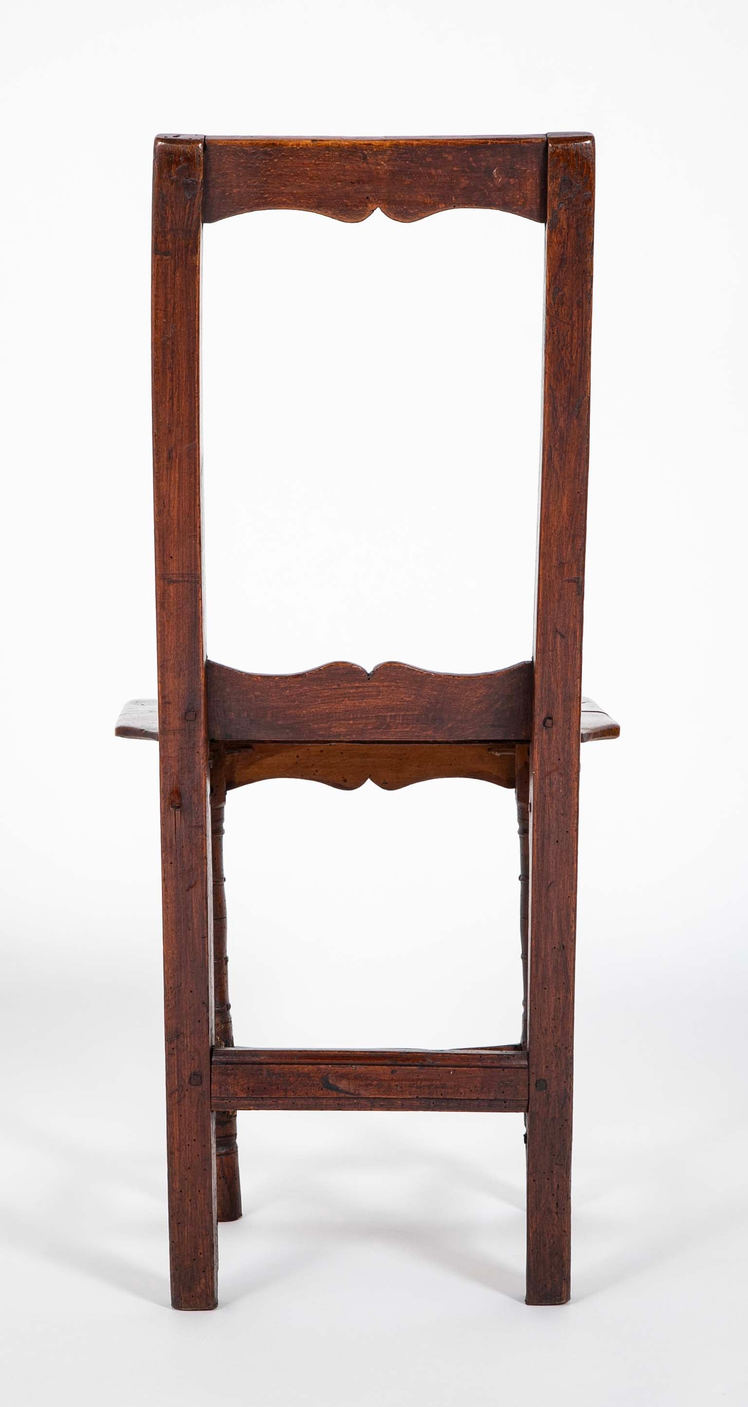 2 Similar French Provincial Oak Side Chairs