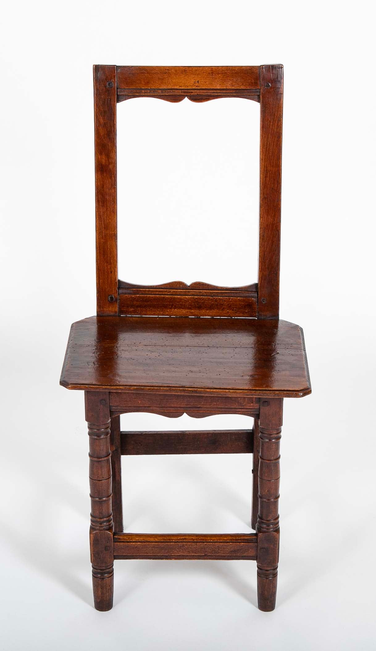 2 Similar French Provincial Oak Side Chairs