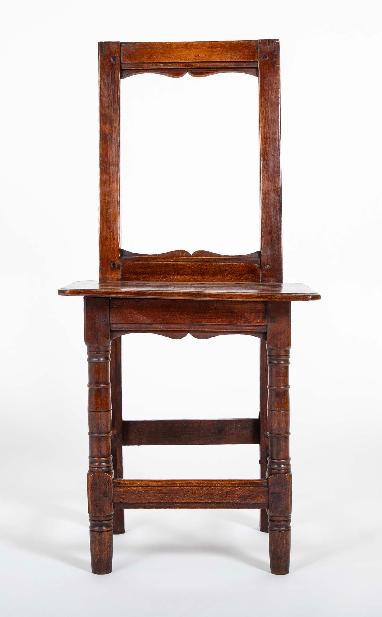 2 Similar French Provincial Oak Side Chairs