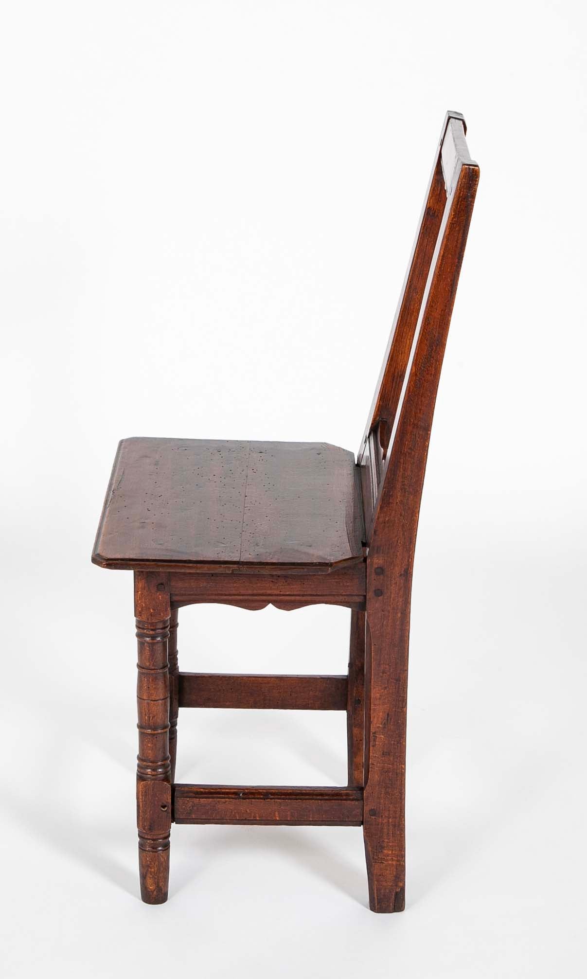 2 Similar French Provincial Oak Side Chairs