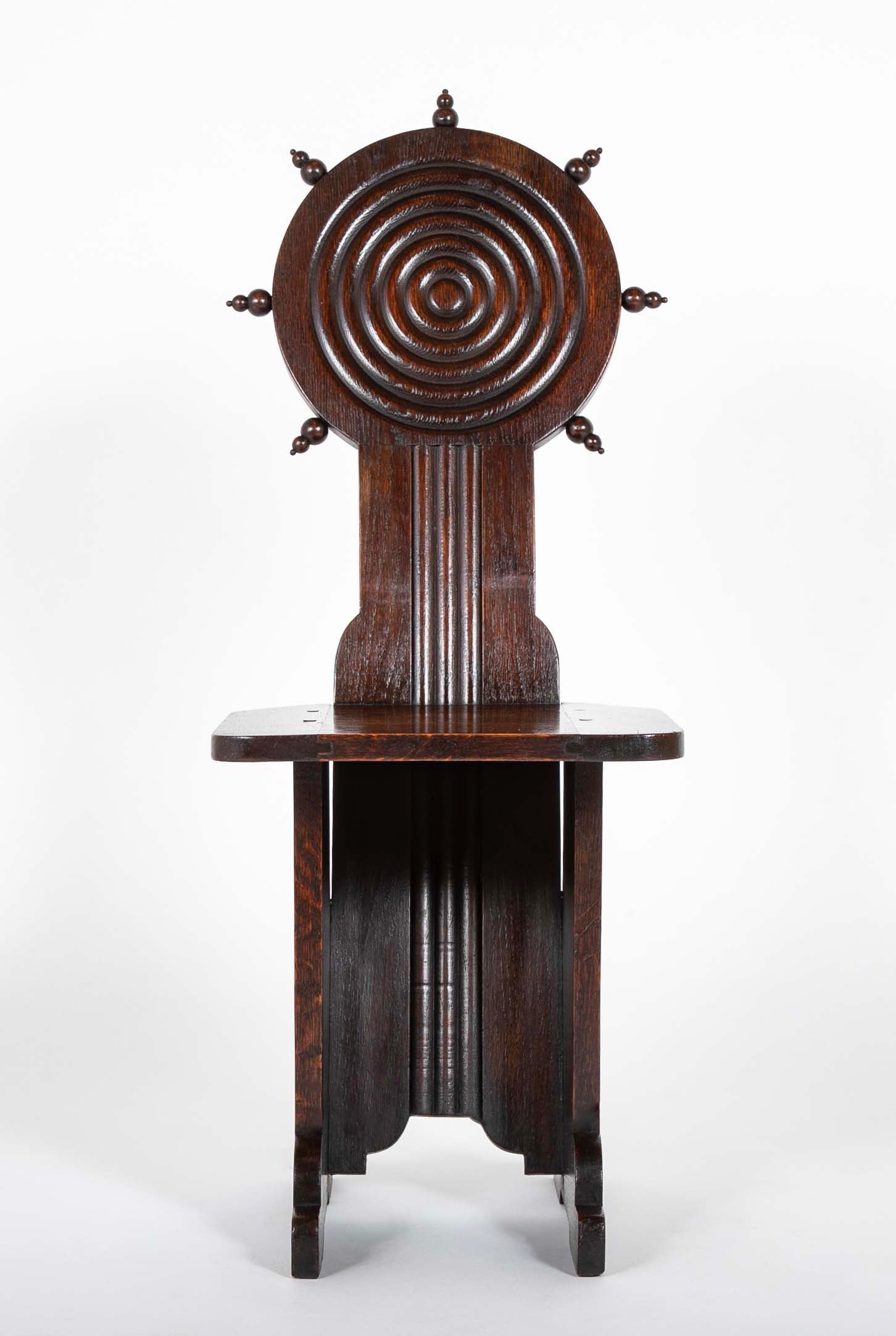 Pair of Early 20th Century Side Chairs by Charles Dudouyt for L'Abeillee