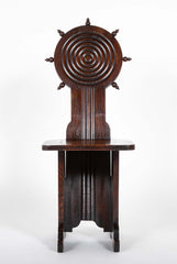 Pair of Early 20th Century Side Chairs by Charles Dudouyt for L'Abeillee