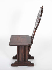 Pair of Early 20th Century Side Chairs by Charles Dudouyt for L'Abeillee