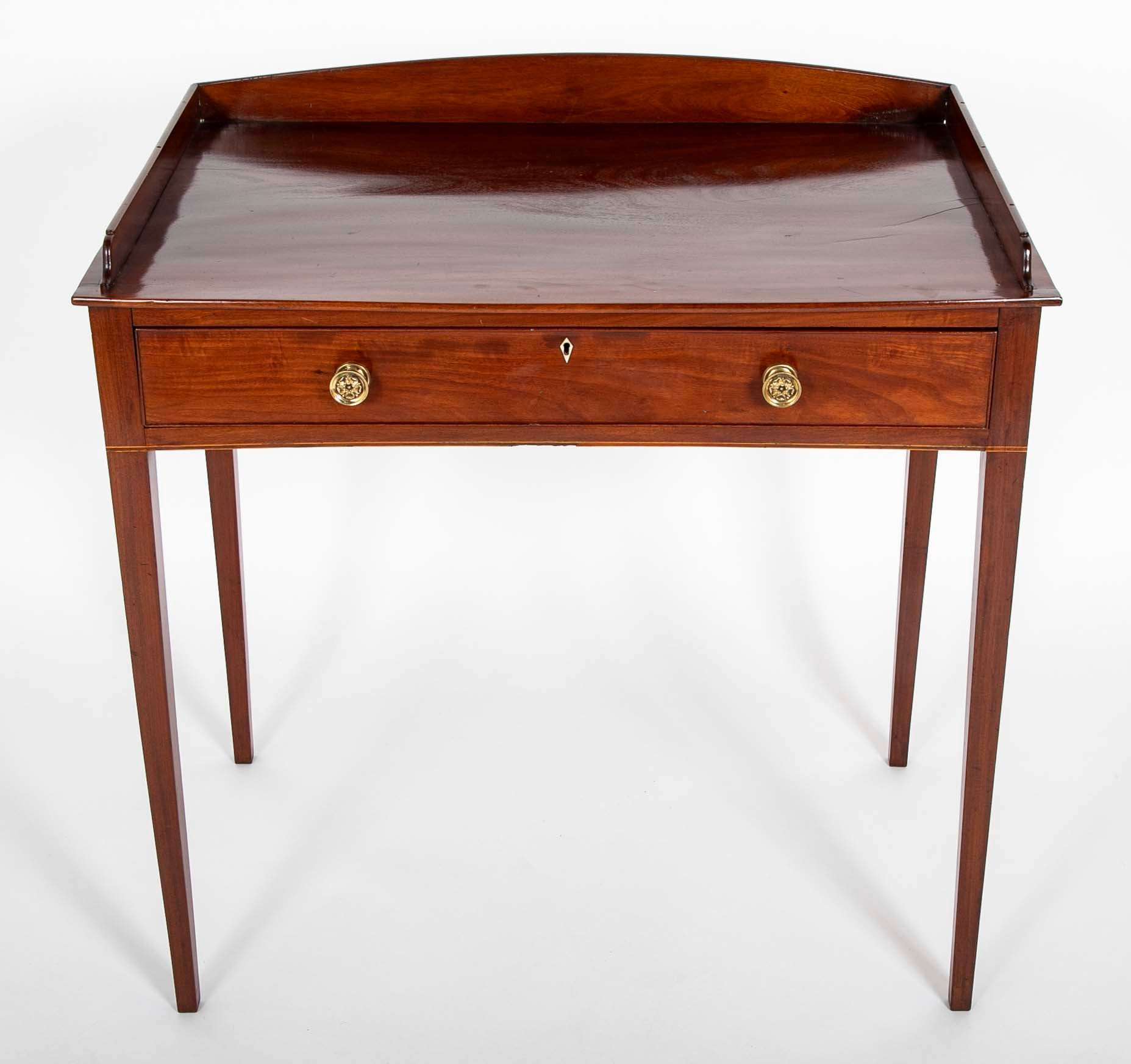 Pair of Inlaid Mahogany Federal Dressing Tables