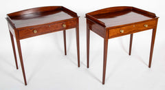 Pair of Inlaid Mahogany Federal Dressing Tables
