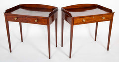 Pair of Inlaid Mahogany Federal Dressing Tables