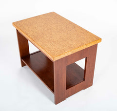 Pair of Mid-Century Cork Clad Top Side Tables by Paul Frankl