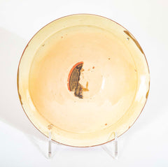 Two Copper Lustre Plates with Highly Stylized Birds