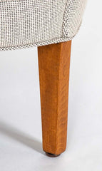 Pair of Mid-Century Danish Upholstered Loveseats on Stained Beech Legs