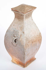 A Rare Matched Pair of Matching Greyware Chinese Fanghu Jars