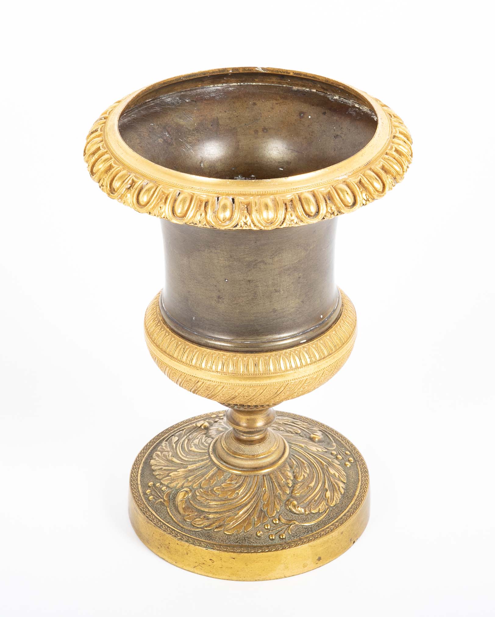 Pair of Ormolu Bronze Vases in Classical Form