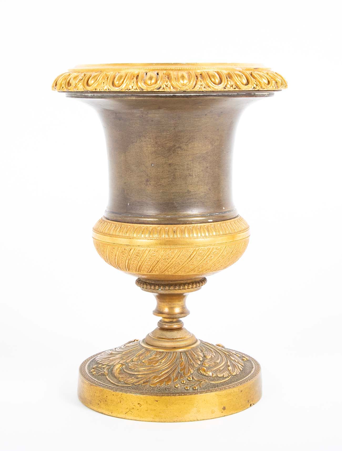 Pair of Ormolu Bronze Vases in Classical Form