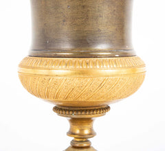 Pair of Ormolu Bronze Vases in Classical Form