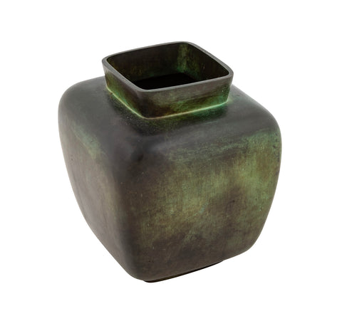 Swedish Gab Guldsmedsaktiebolaget Patinated Bronze Vase