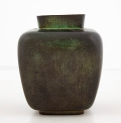 Swedish Gab Guldsmedsaktiebolaget Patinated Bronze Vase