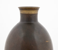 Just Andersen Patinated Bronze Ovoid Vase - Design B2056