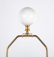 Large Variegated Pink Glazed Ceramic Lamp