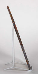 Predominantly White Polished Agate Slice on Stand