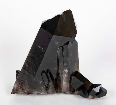 Black Quartz Crystal Cluster